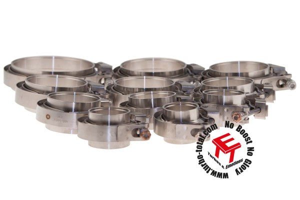 V - Band Schellen Set Edelstahl 1,5" - 5" - CORS - Parts