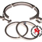 V - Band Schellen Set Edelstahl 1,5" - 5" - CORS - Parts